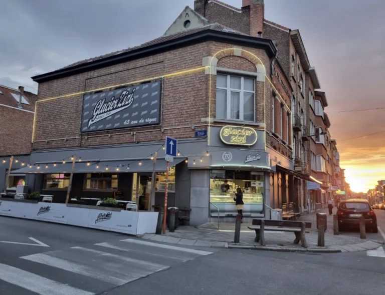 Façade du Glacier Zizi dans le quartier d’Uccle à Bruxelles